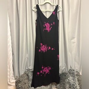 Jones New York Dress 12 floral Beautiful maxi dress 0429